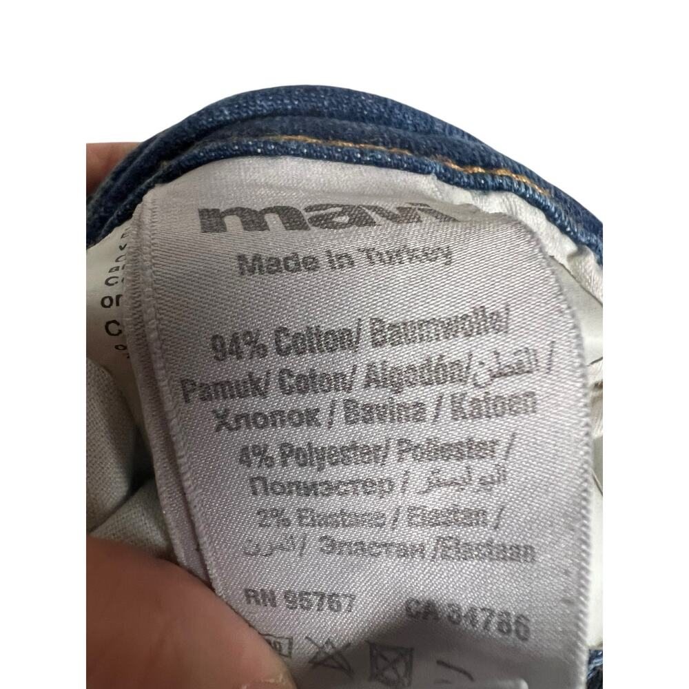 Mavi Women’s Skinny Distressed Blue Denim Jeans Size 30x32 - Picture 6 of 8
